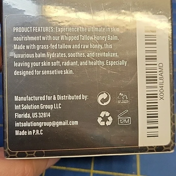 Lauer Whipped Tallow Honey Balm 113g New Sealed Box - Picture 2 of 3